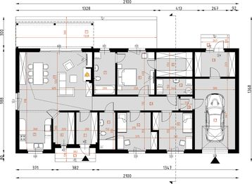 Parter projektu - D292D - wersja drewniana