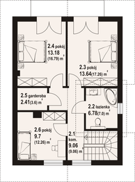 Poddasze projektu - Gniazdowo a3 dws