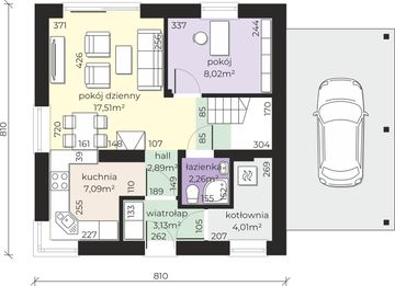 Parter projektu - Dom przy Wiosennej 23