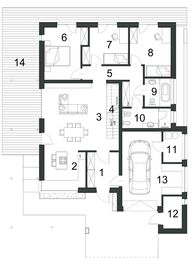 Parter projektu - Modernistyczny D12 wariant I