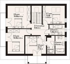 Poddasze projektu - Darłowo b1 dws