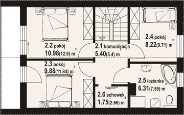 Poddasze projektu - Bartkowo 5 kl