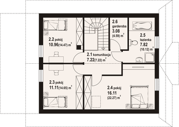 Poddasze projektu - Gryfice 16 dw PC