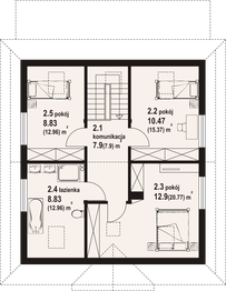 Poddasze projektu - Brzeg wąski 3 dw PC
