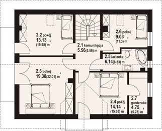 Poddasze projektu - Cedrowo b1 dws