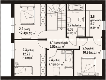 Poddasze projektu - Gryfice 3m21 pcr