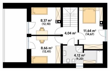 Poddasze projektu - Alikante 2