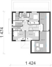 Piętro 1 projektu - uA41v5