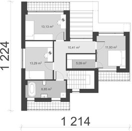 Piętro 1 projektu - uA322