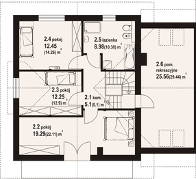 Poddasze projektu - Gronowice ab