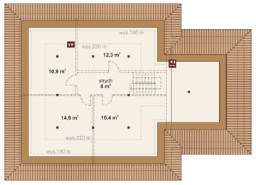 Poddasze projektu - Domena 121 B