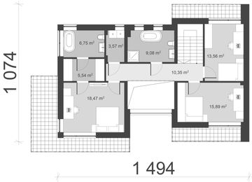 Piętro 1 projektu - uA323