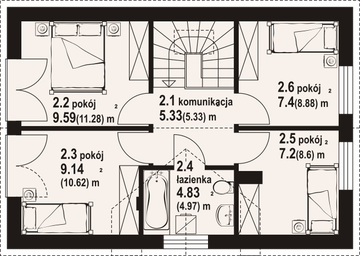 Poddasze projektu - Żarki bb 70