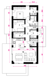 Parter projektu - Natan IV bez garażu [B]