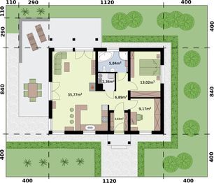 Parter projektu - L-241 murowany