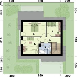 Poddasze projektu - Santorini 2