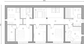 Piętro 1 projektu - Samowystarczalny Optimum