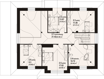 Poddasze projektu - Chmielniki średnie dw 29