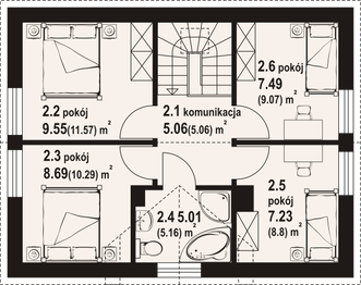 Poddasze projektu - Zawojowo bb 70