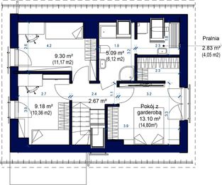 Poddasze projektu - Domidea 68