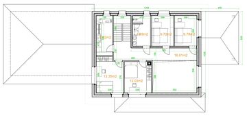 Piętro 1 projektu - eko Typowy 71