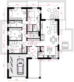 Parter projektu - Aura II z garażem 1-st. [A]