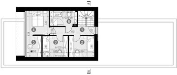Poddasze projektu - HomeKoncept 95 G2 wariant 01
