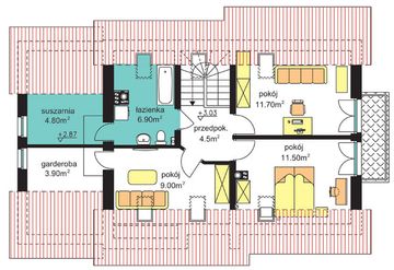 Poddasze projektu - BW-03 wariant 10