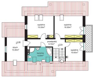 Poddasze projektu - BW-46 wariant 1