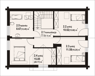 Poddasze projektu - Osiek 313 dw