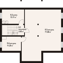 Piwnica projektu - Bukowina 59 dw