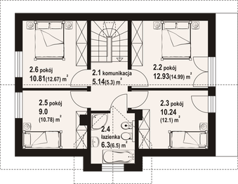 Poddasze projektu - Modrowo a3