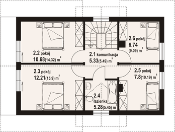Poddasze projektu - Osieczno a3 dw