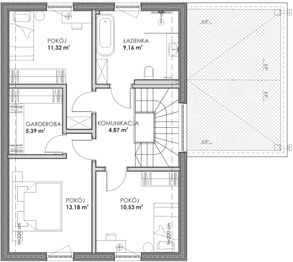 Poddasze - Dom prefabrykowany całoroczny Sensation II