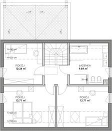Poddasze - Dom prefabrykowany całoroczny Combino B