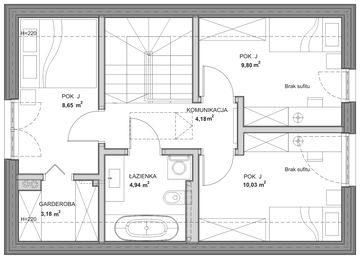 Poddasze - Dom prefabrykowany całoroczny Mini 2