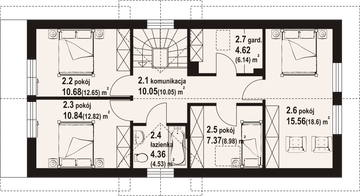 Poddasze projektu - Osieczno ag m