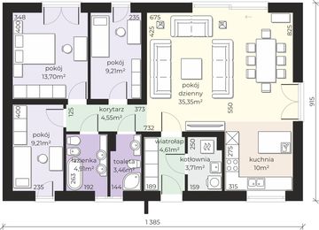 Parter projektu - Dom przy Olchowej 8