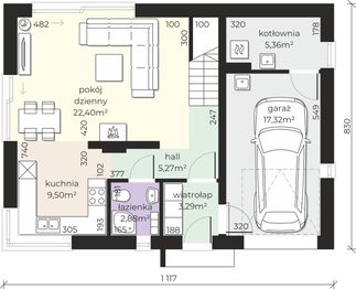 Parter projektu - Dom przy Alabastrowej 62