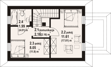 Poddasze projektu - Małystok 3 dws