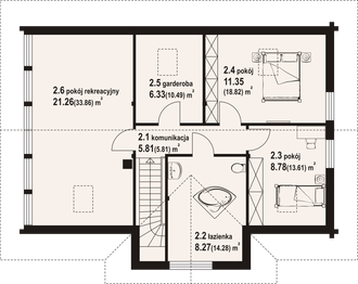 Poddasze projektu - Chmielów dw 25 pcr
