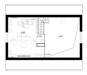 Antresola projektu - Montana - drewniany
