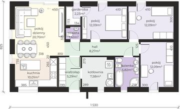 Parter projektu - Dom przy Olchowej 11