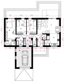 Parter projektu - Złota z garażem 1-st. [A]