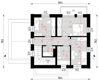 Piętro 1 projektu - D334A