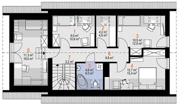 Poddasze projektu - Dino Prima (1858)