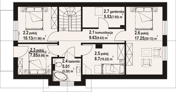 Poddasze projektu - Janowo ag m