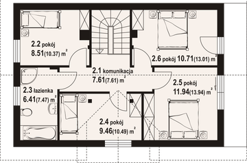 Poddasze projektu - Miłowo a3 dw