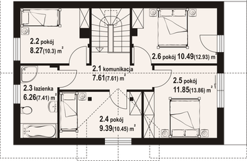 Poddasze projektu - Miłowo a3 dws