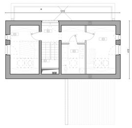 Piętro 1 projektu - Samowystarczalny 2Bryły